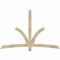 Ekena Millwork Davenport Rough Sawn Timber Gable Bracket, Douglas Fir, 84"W x 56"H x 4"D x 4"F, 16/12 Pitch GBW084X56X0404DAV00RDF - alternate 1
